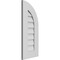 Ekena Millwork Quarter Round Top Right Surface Mount PVC Gable Vent w/ 3-1/2"W x 1"P Standard Frame, 12"W x 28"H GVPQR12X2801SN - alternate 4